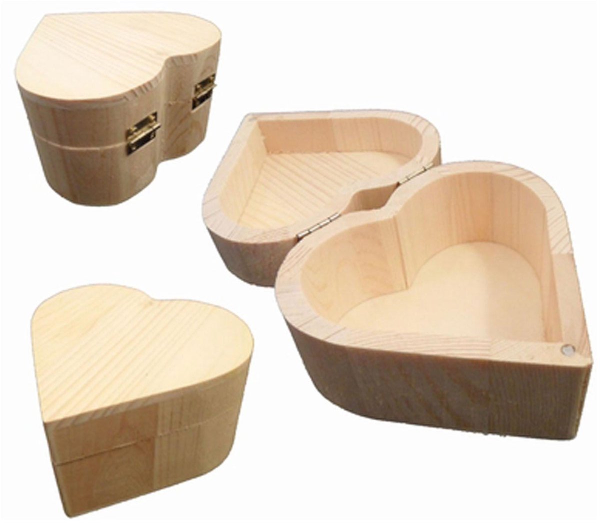Herzschatulle „Naturherz" – kleine Box aus Naturholz