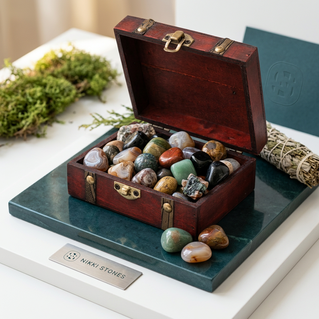 Vintage-Schatulle „Alte Seele" – geprägte Box mit Metallschließe